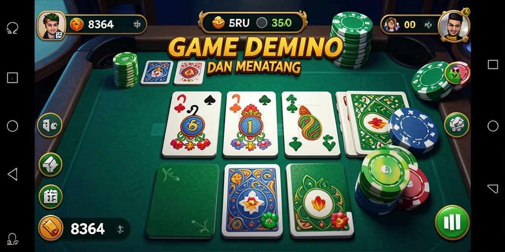 Tampilan gameplay seru dari permainan Domino 8364.