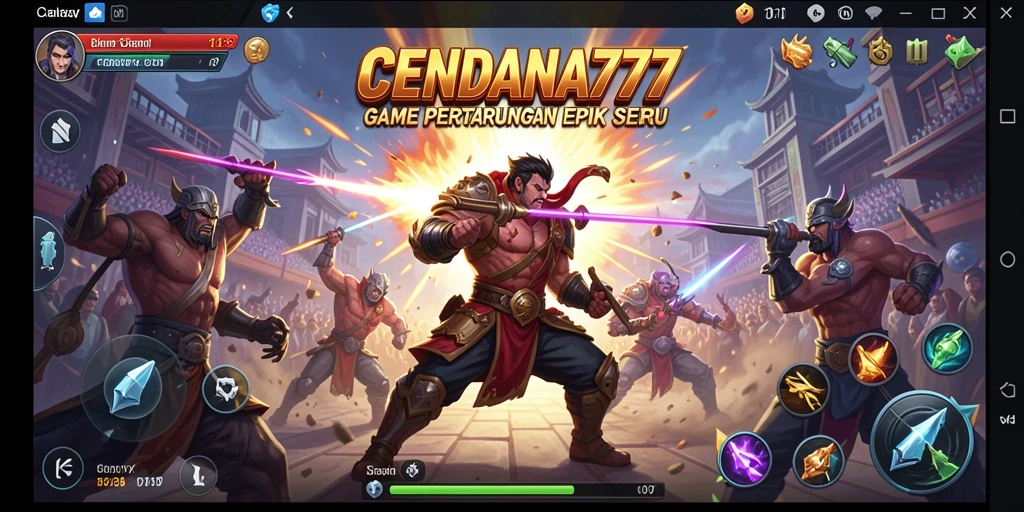 Menampilkan aksi pertarungan seru dalam CENDANA777.