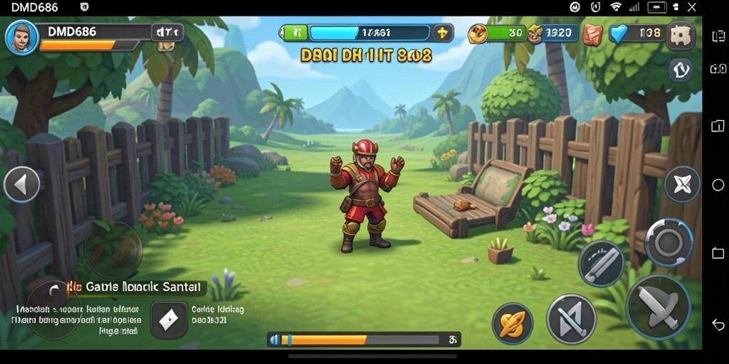 Tampilan gameplay DMD686 yang menarik dan interaktif.