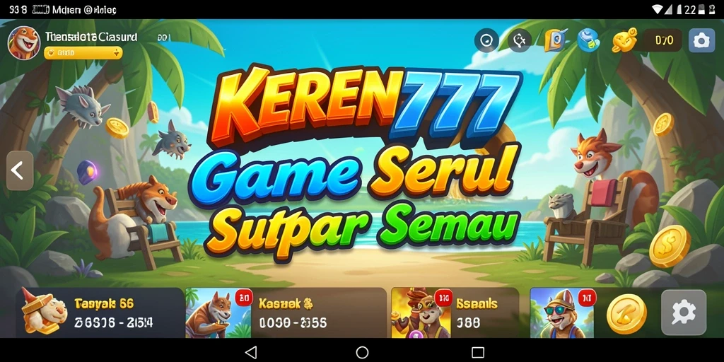 Tampilan gameplay seru dan warna-warni dari KEREN777.