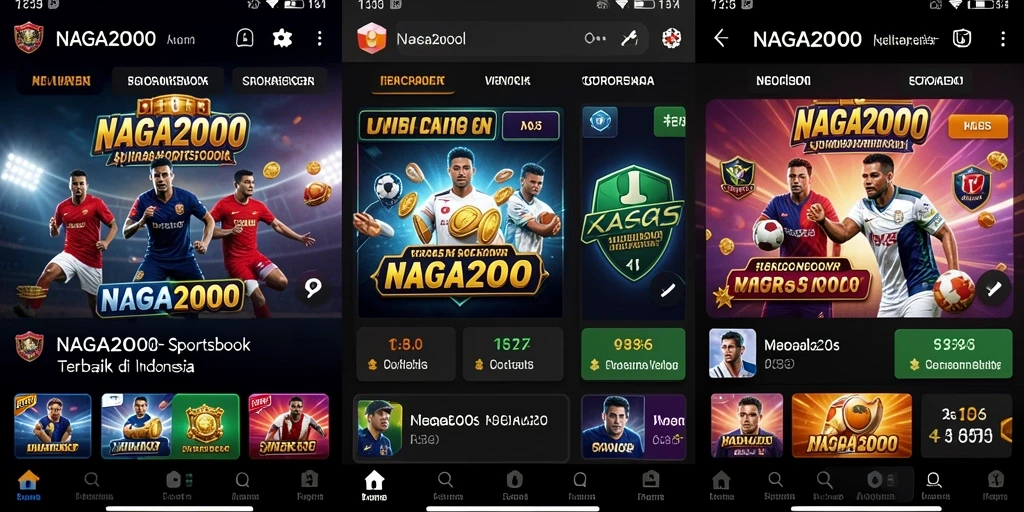 Screenshot utama NAGA2000 menampilkan antarmuka taruhan yang menarik.