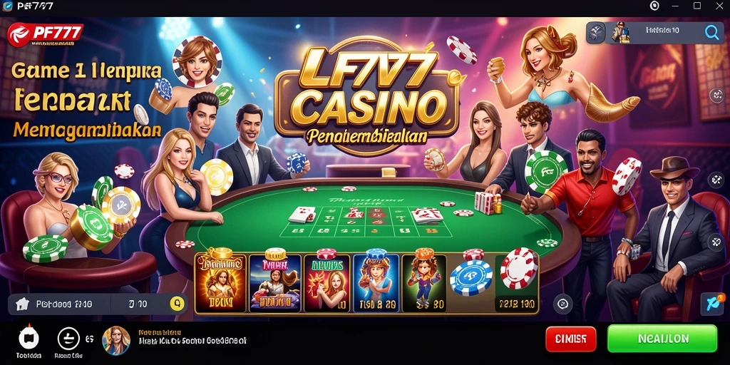 Tampilan gameplay Live Casino PF777 yang menegangkan dan interaktif.