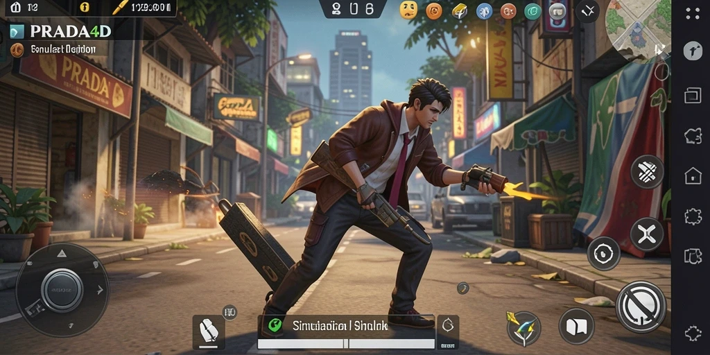 Tampilan gameplay PRADA4D yang menarik dengan interaksi mendalam.