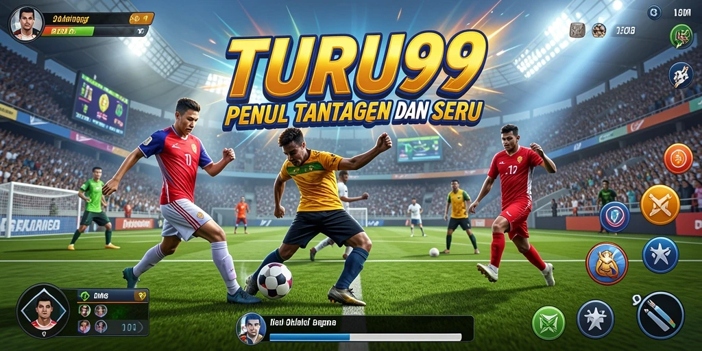 Tangkapan layar TURU99 dengan aksi olahraga seru dan grafis yang menarik.