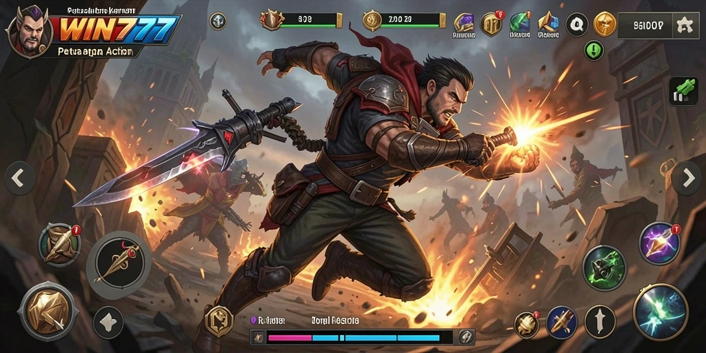 Tampilan gameplay action mendebarkan di WIN777 dengan grafis yang menarik.